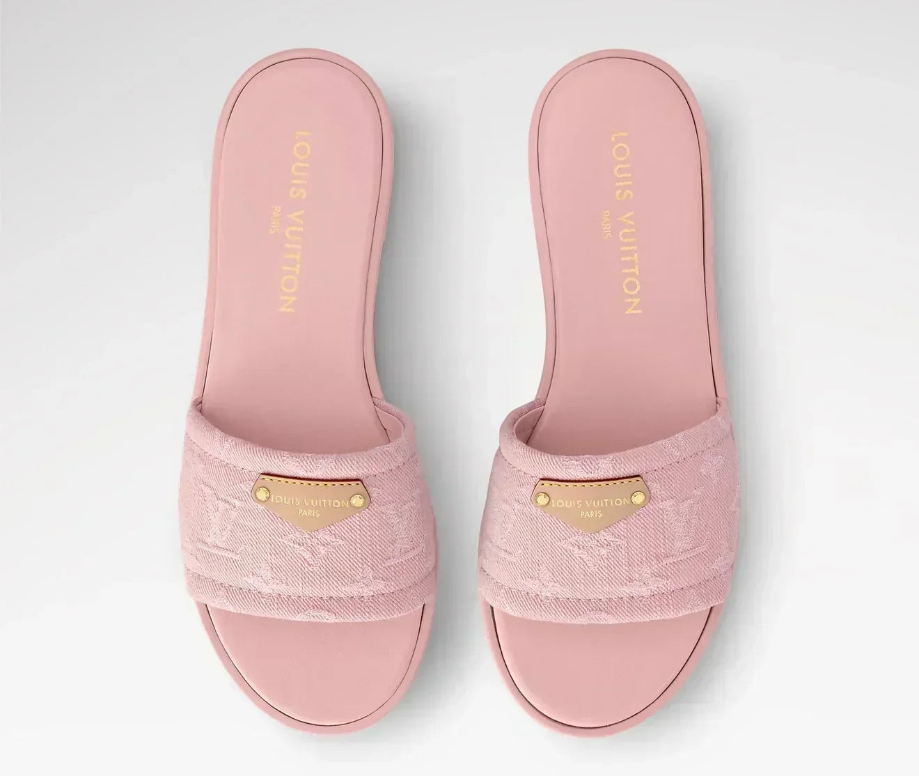 “LV“ Denim Sandalen
